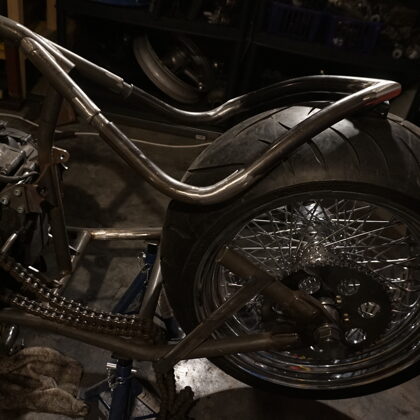Complete sunframe removal. Replaced with new custom hand fabricated, welded subframe 